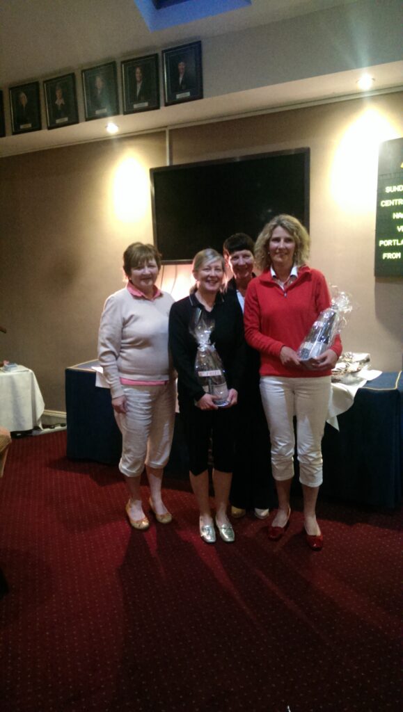 Sharing the Prizes! Ladies golf competition winners