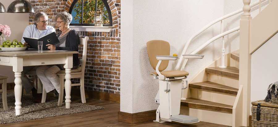 Otolift 2 Twin Rail Stairlift for Curved Stairs