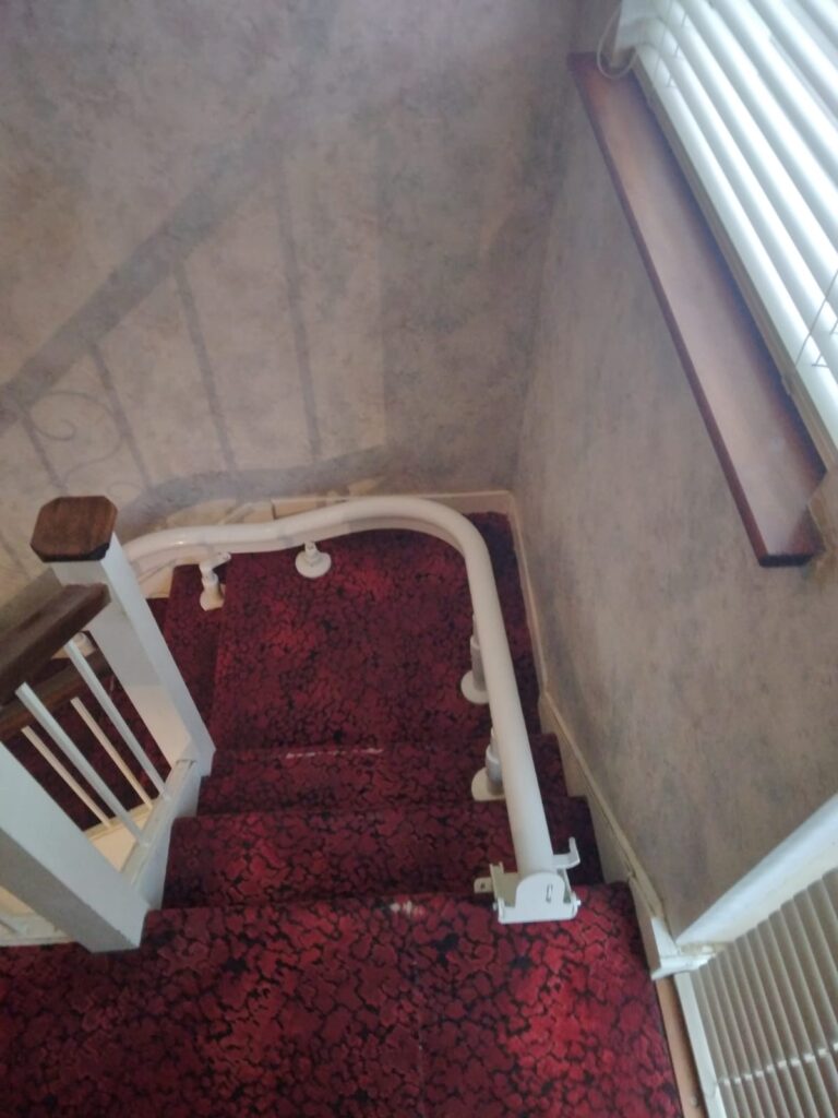 Recent curved Stairlift Installation in South Dublin, Clondalkin