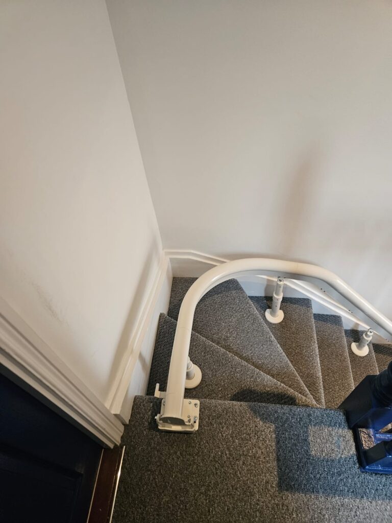 Stairlift Installation in Bray, Co. Wicklow, Ireland - Curved Section