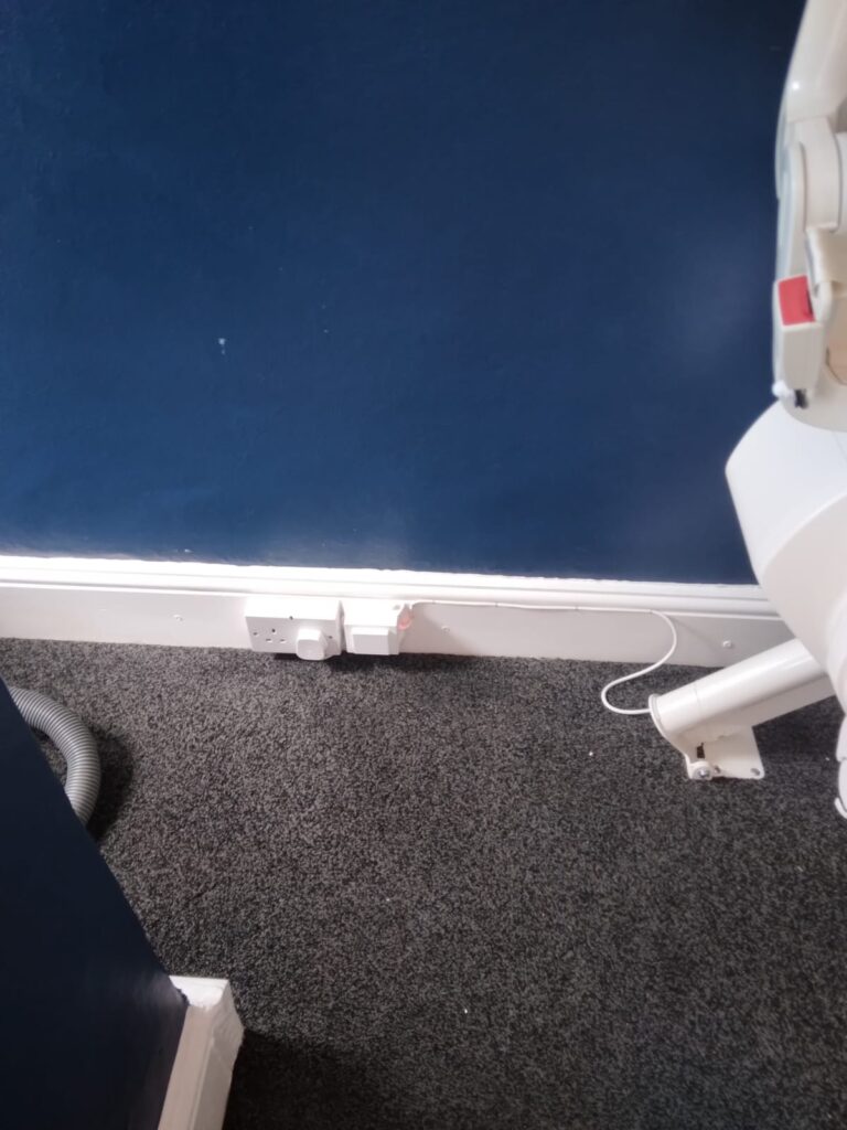 Electrics for an Otolift Air Curved Stairlift Installaton in Crumlin